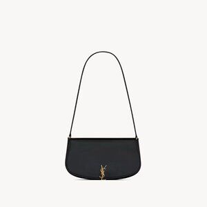 YSL Mini Voltaire Shoulder Bag in Box Black Leather